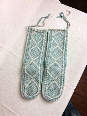 Woolrich Teal Chalet Pull On Slippers Size 6 - 6.5